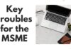 Key troubles for the MSME